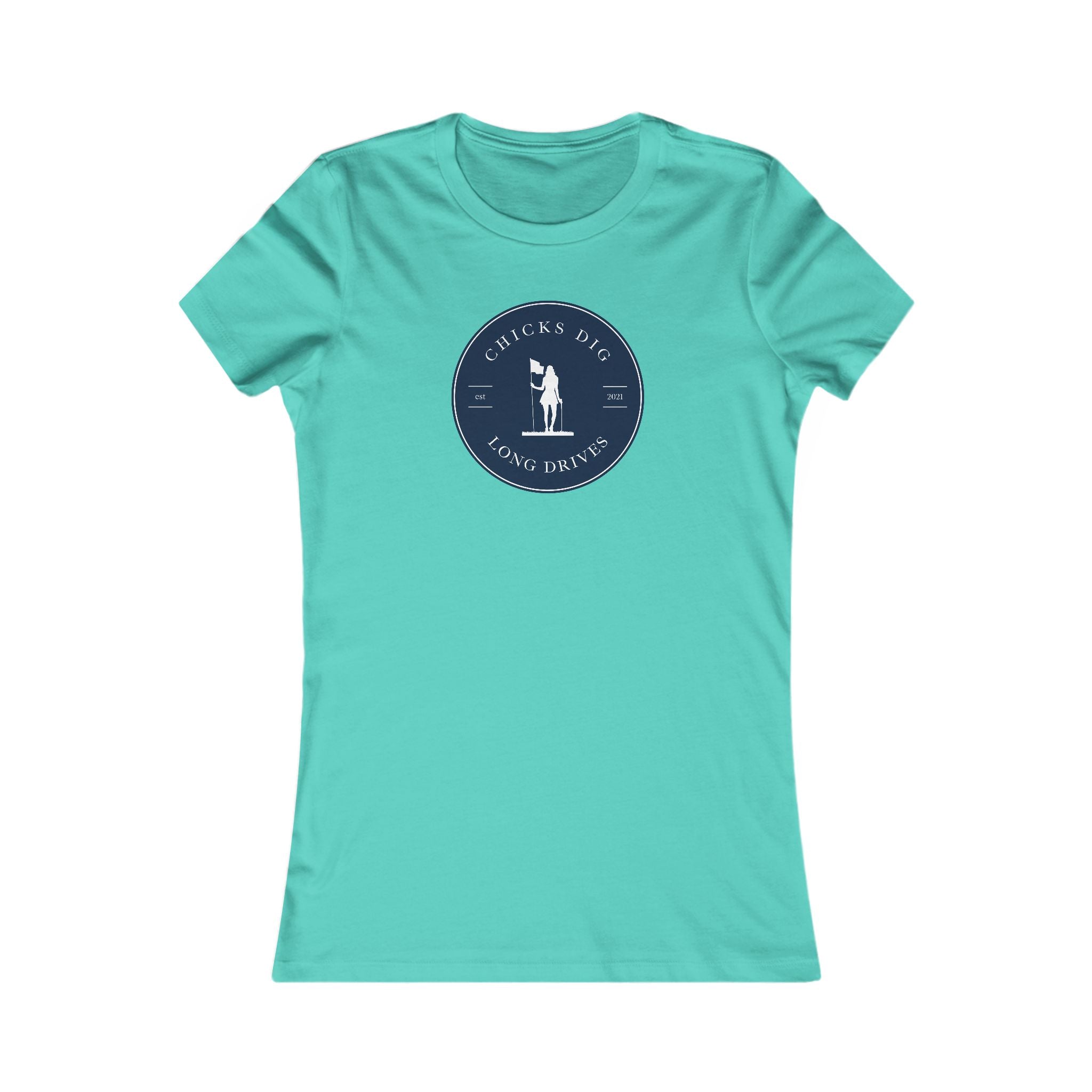 "Chicks Dig Long Drives" Ladies Golf Shirt