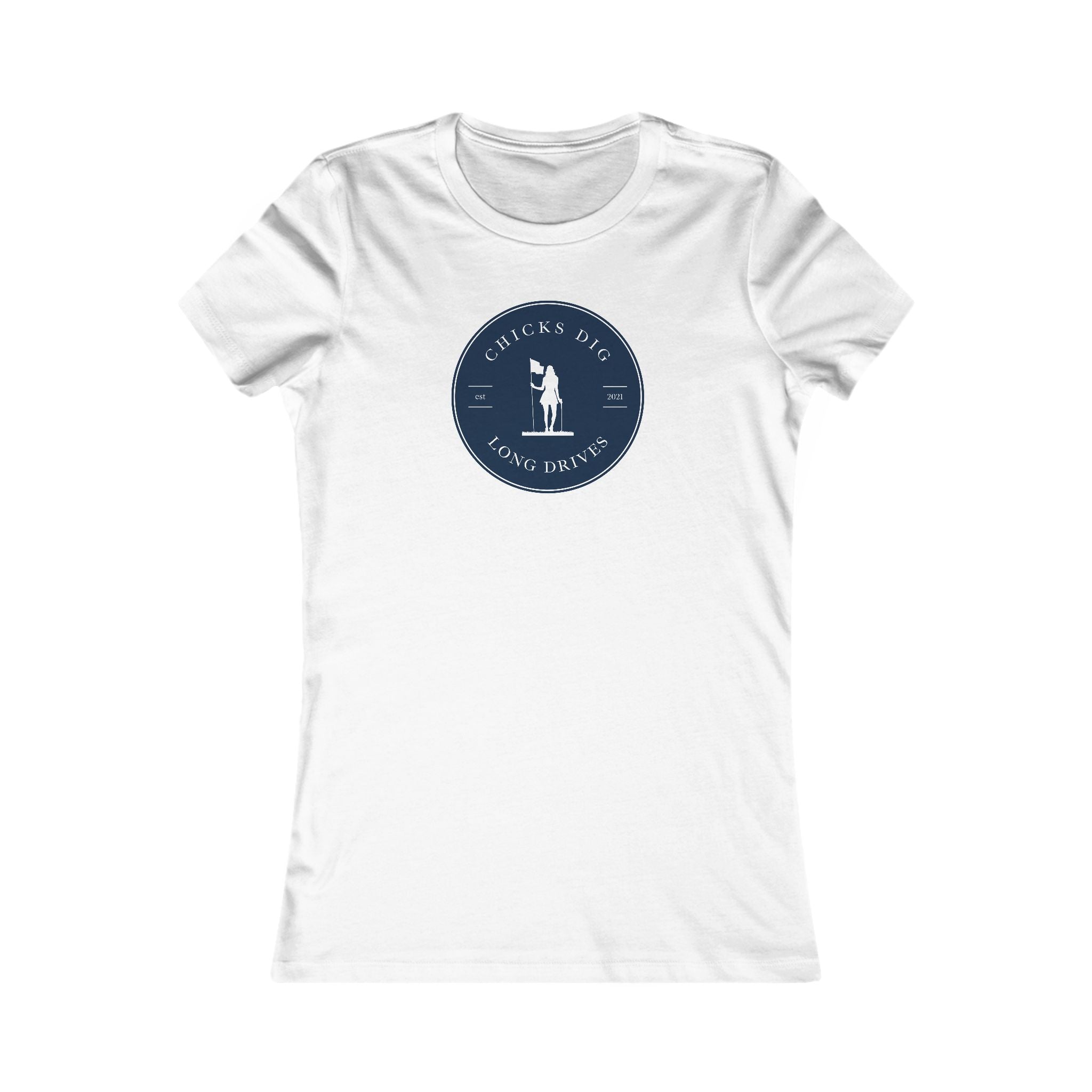 "Chicks Dig Long Drives" Ladies Golf Shirt