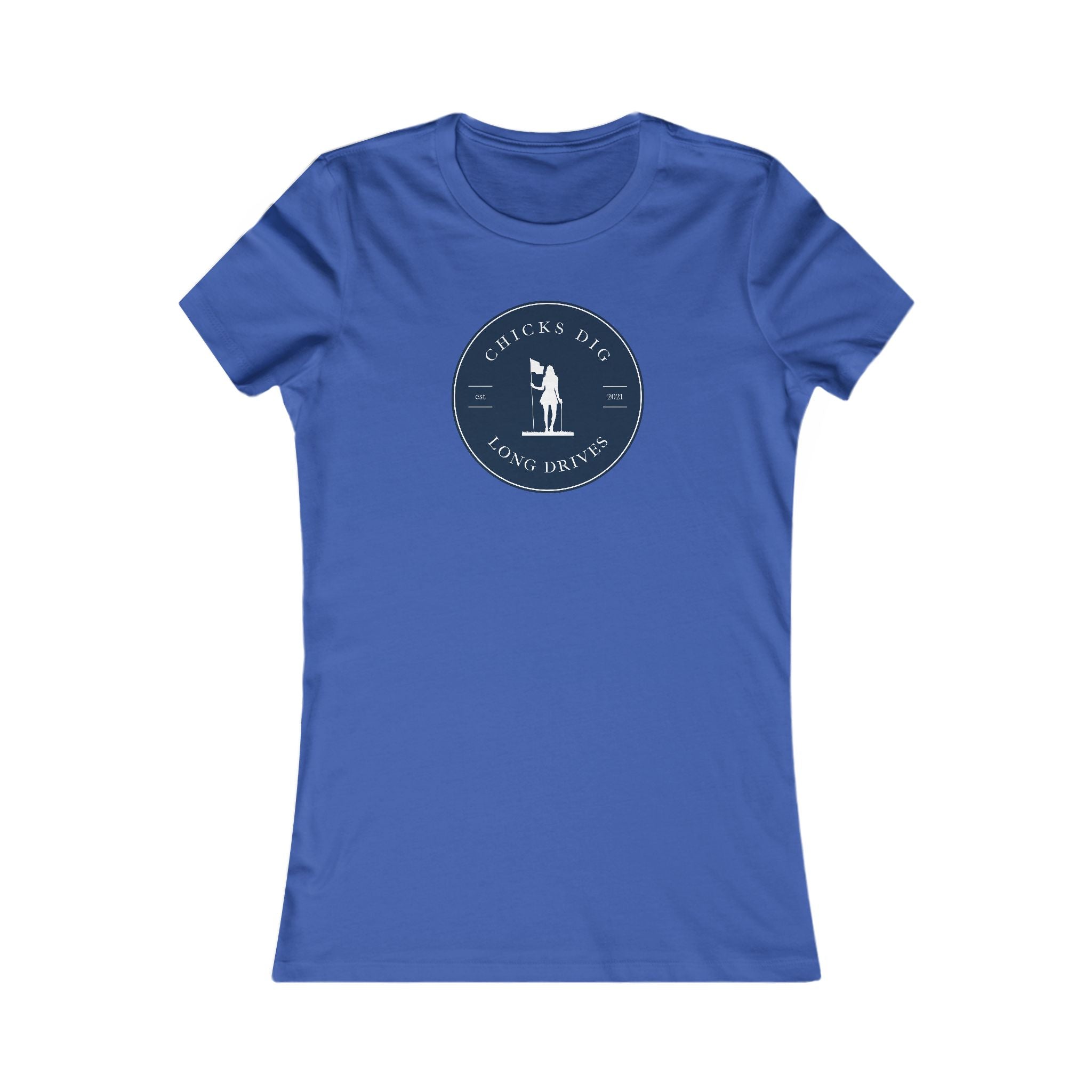 "Chicks Dig Long Drives" Ladies Golf Shirt