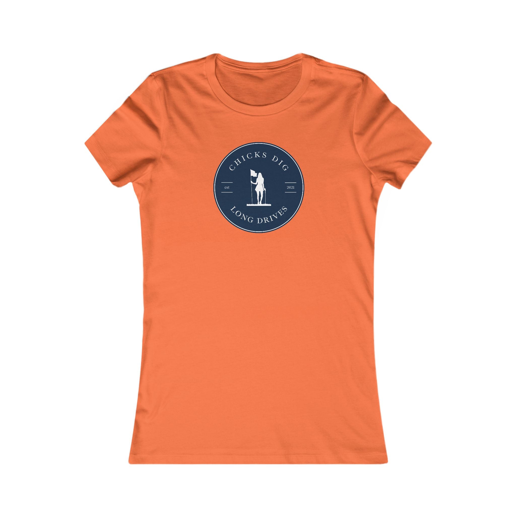 "Chicks Dig Long Drives" Ladies Golf Shirt