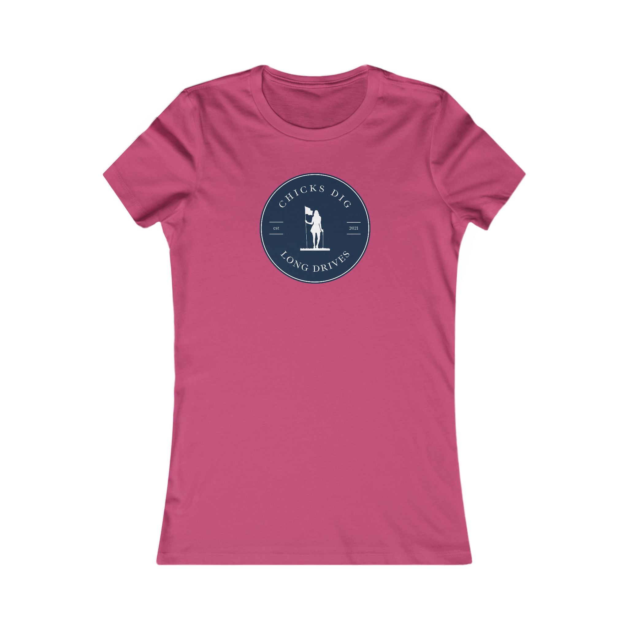 "Chicks Dig Long Drives" Ladies Golf Shirt