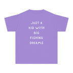 Just A Kid With Big Fishing Dreams | Kids Fishing Shirt