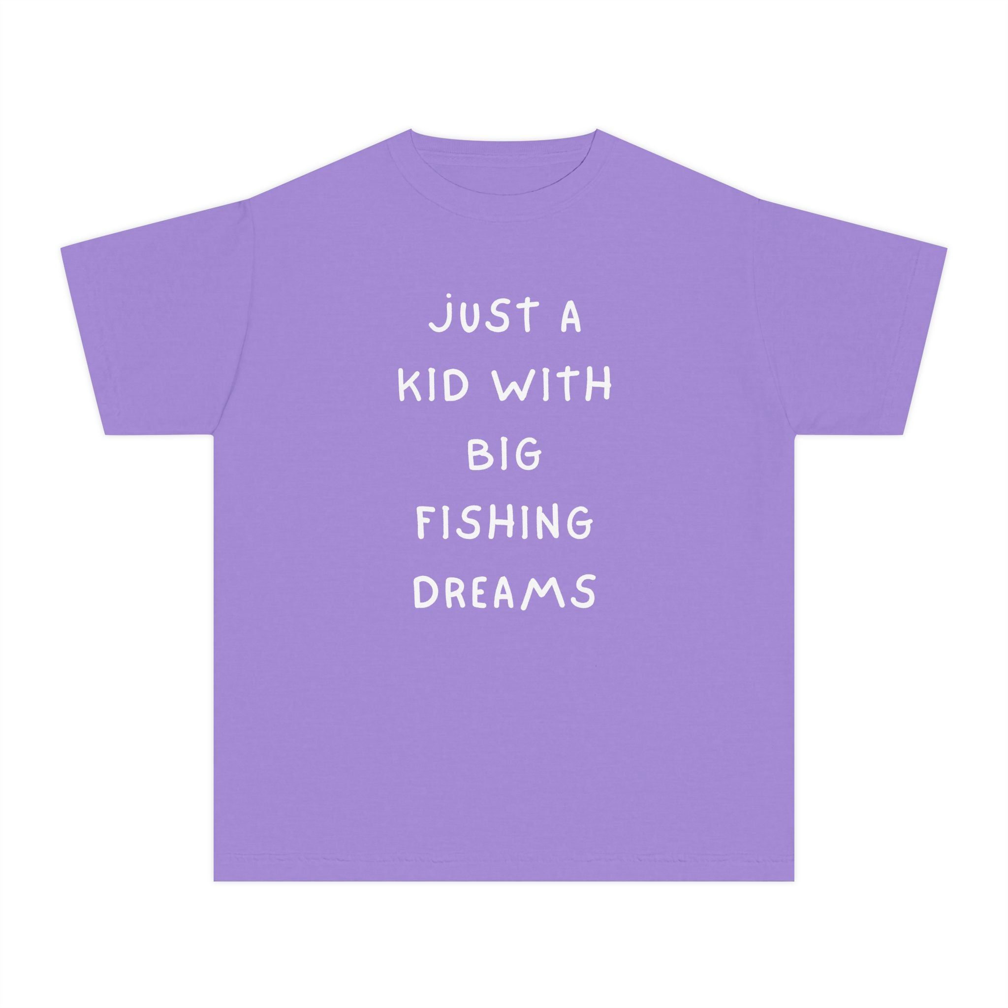 Just A Kid With Big Fishing Dreams | Kids Fishing Shirt