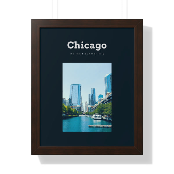 Chicago "The Best Summer City" Wall Art- Pre Framed - Dad Bod Summer