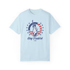 "Lady Liberty Screaming Play Freebird" - America Shirt