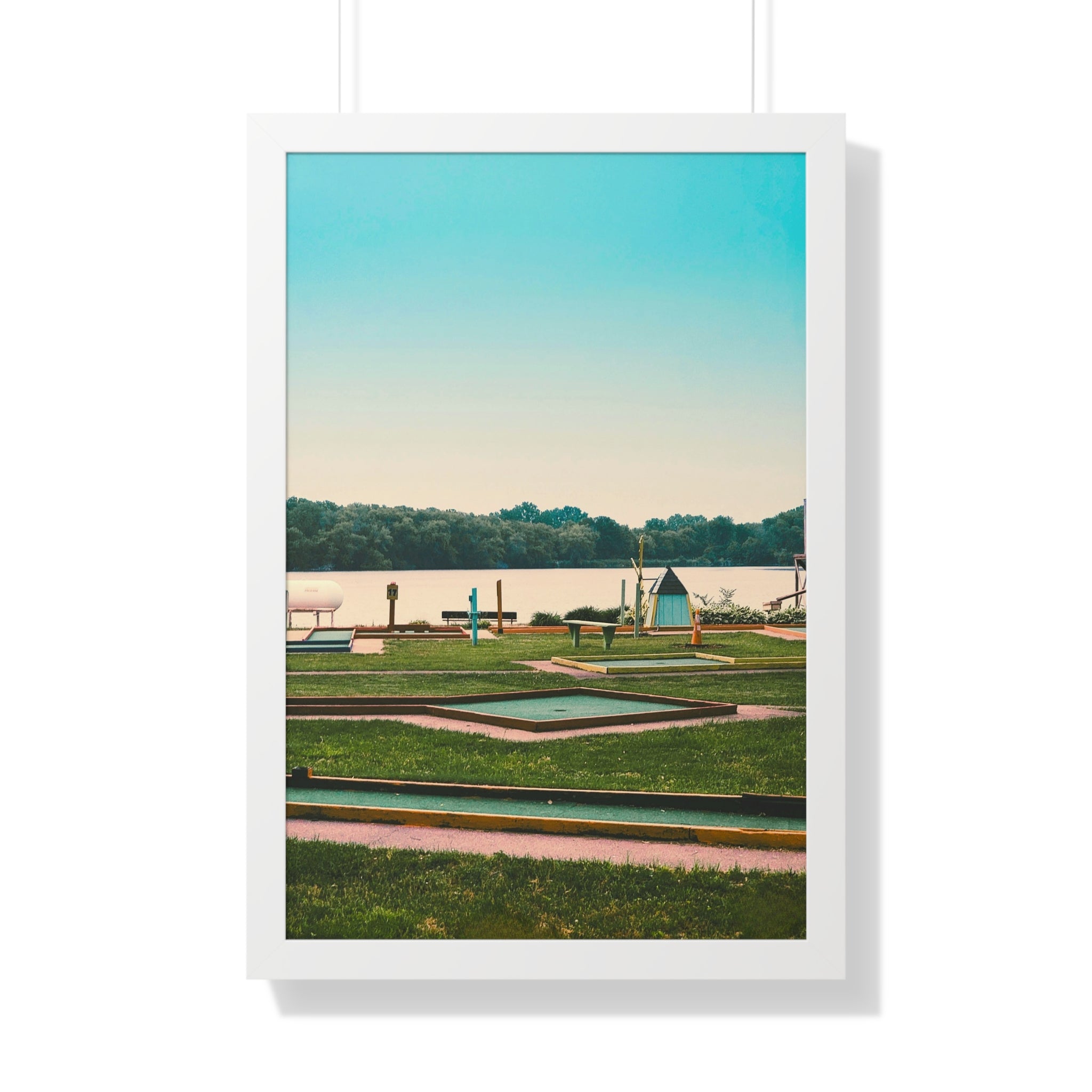 "Mini Golf Course On The Water" - Golf Wall Art