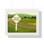 "Golf Cart Crossing" - Golf Wall Art
