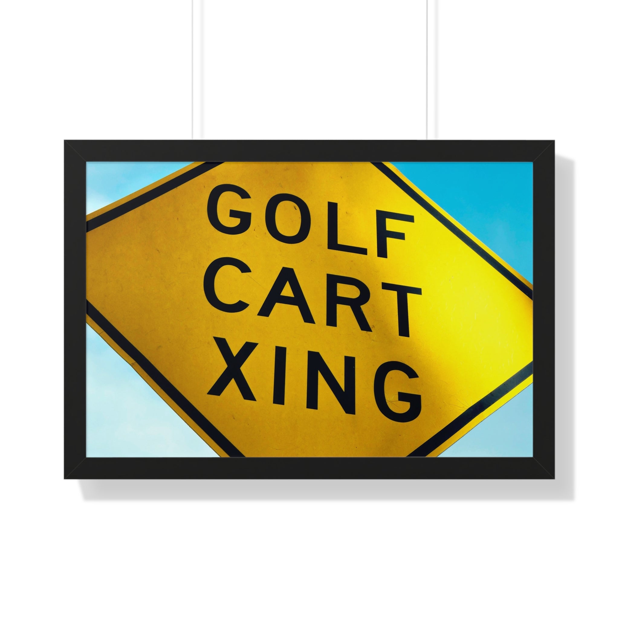 "Golf Cart Sign!" - Golf Wall Art