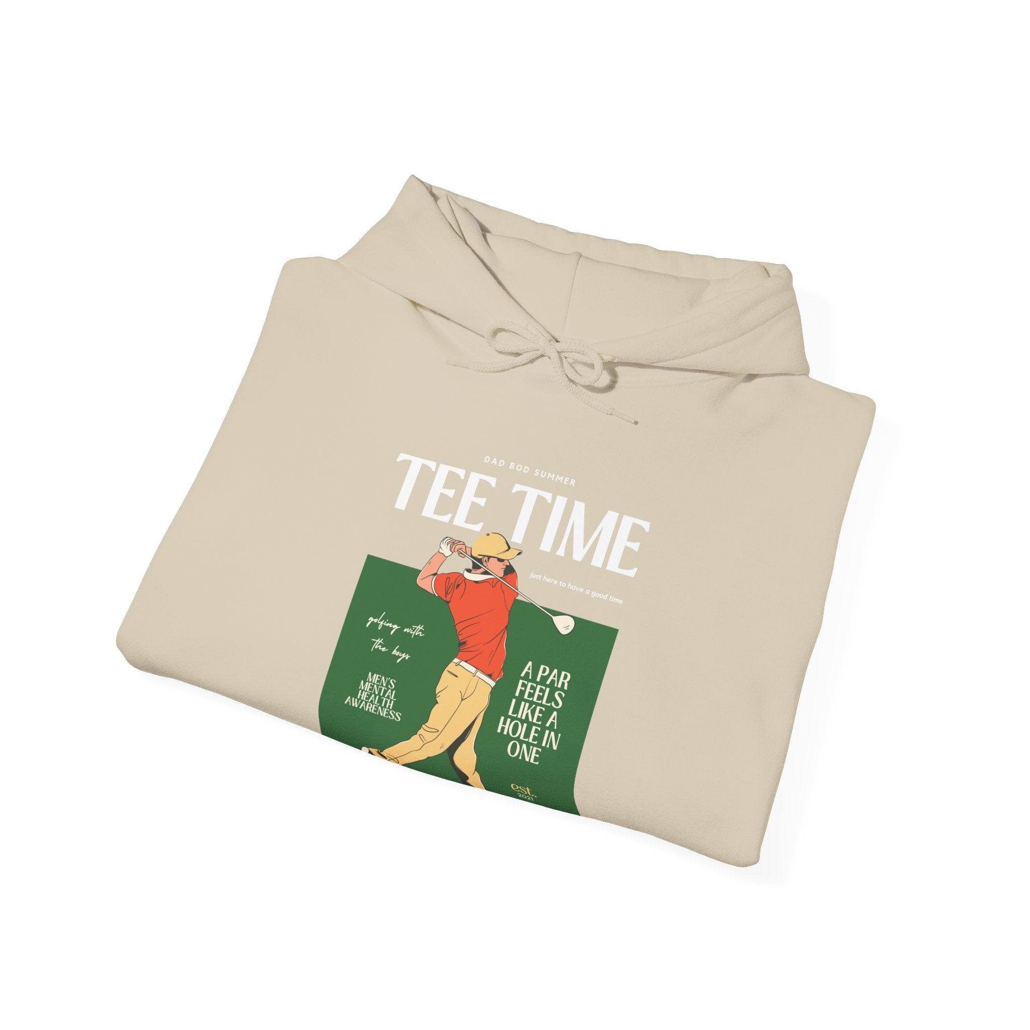 "1990's Retro Golf Tee Time" - Golf Hoodie