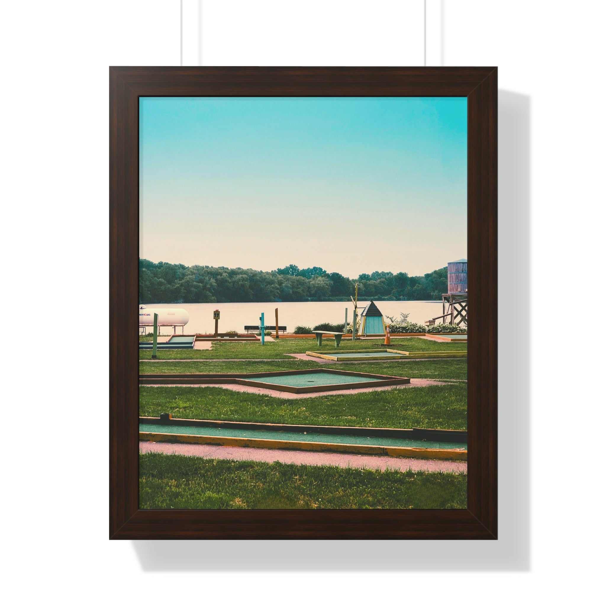 "Mini Golf Course On The Water" - Golf Wall Art
