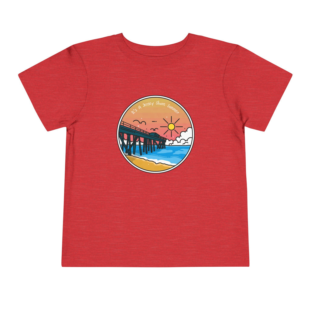 Toddler "Jersey Shore Summer" Short Sleeve Tee - Dad Bod Summer