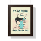 Pre Framed, Margate City, New Jersey- Retro Summer Wall Art - Dad Bod Summer