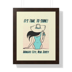 Pre Framed, Margate City, New Jersey- Retro Summer Wall Art - Dad Bod Summer