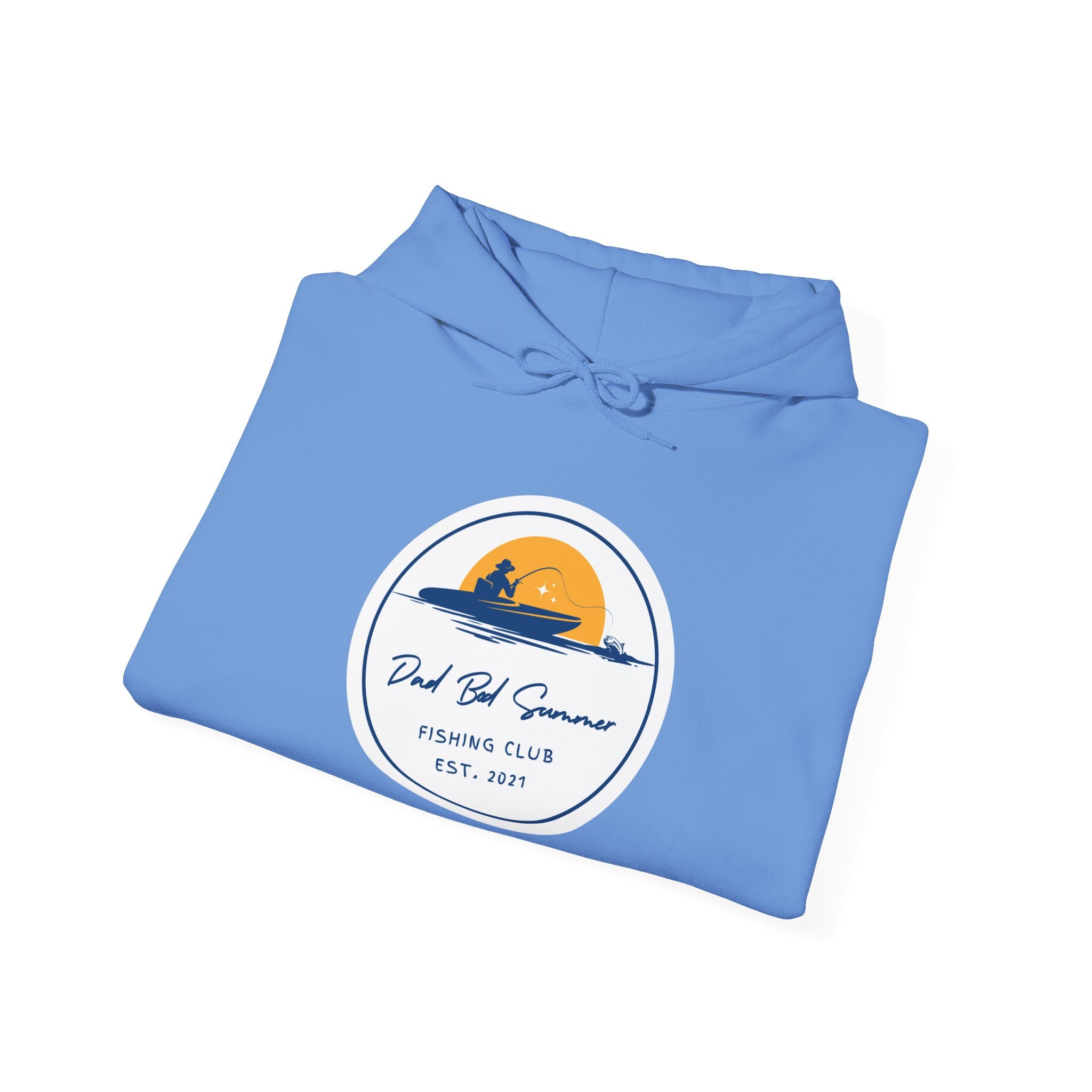 "Dad Bod Summer Fishing Club" - Fishing Hoodie