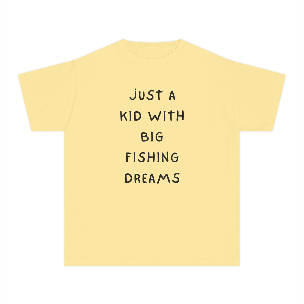 Just A Kid With Big Fishing Dreams | Kids Fishing Shirt