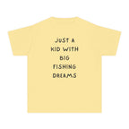 Just A Kid With Big Fishing Dreams | Kids Fishing Shirt