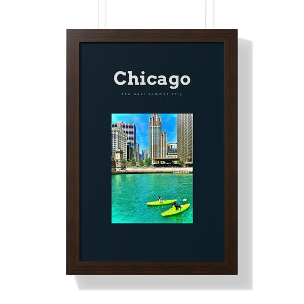 Chicago "The Best Summer City" Wall Art- Pre Framed - Dad Bod Summer