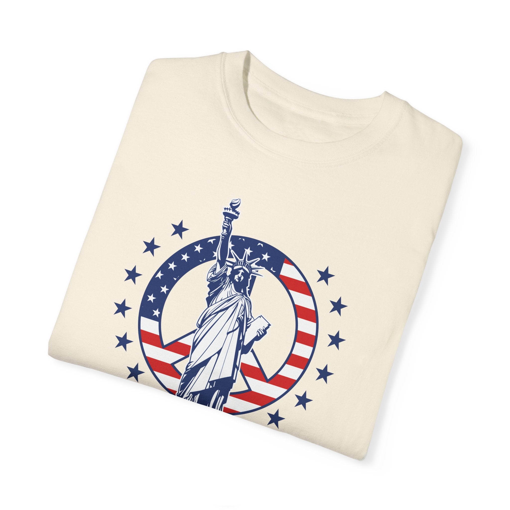 "Lady Liberty Screaming Play Freebird" - America Shirt
