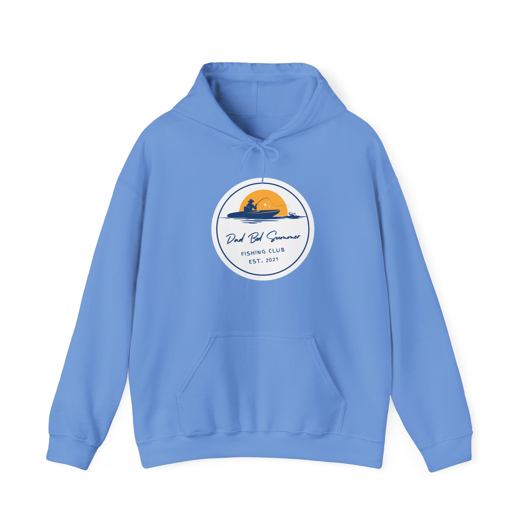 "Dad Bod Summer Fishing Club" - Fishing Hoodie