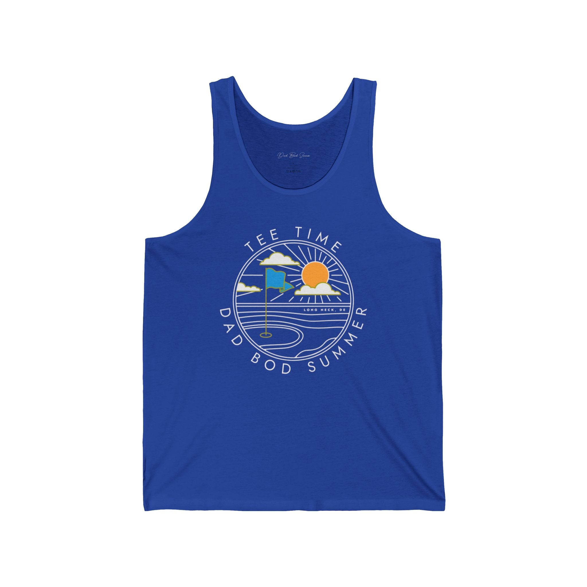 "Long Neck, Delaware Golf Tank Top" - Golf Tank Top