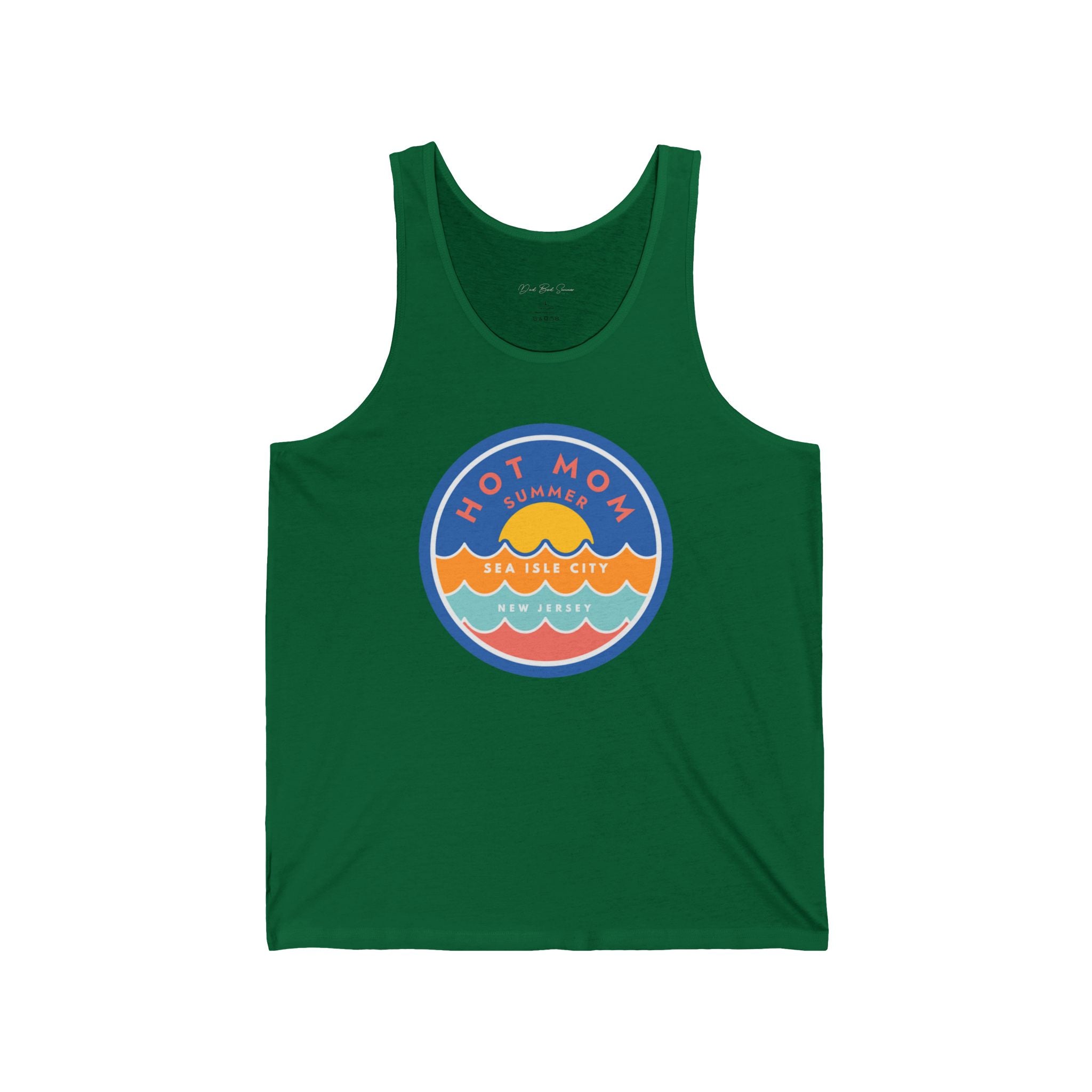 "Hot Mom Summer Beach Tank Top" - Ladies Tank Tops