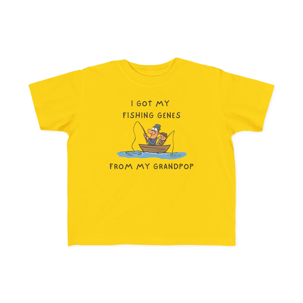 I Got My Fishing Genes From My Grandpop | Toddler Fishing Shirt