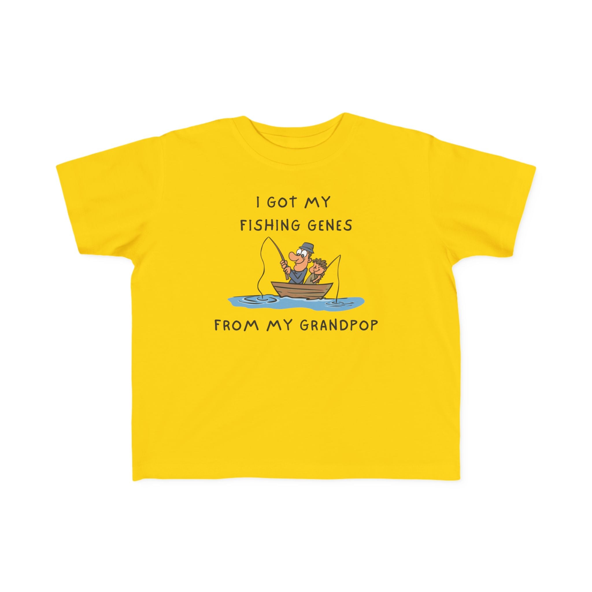 I Got My Fishing Genes From My Grandpop | Toddler Fishing Shirt