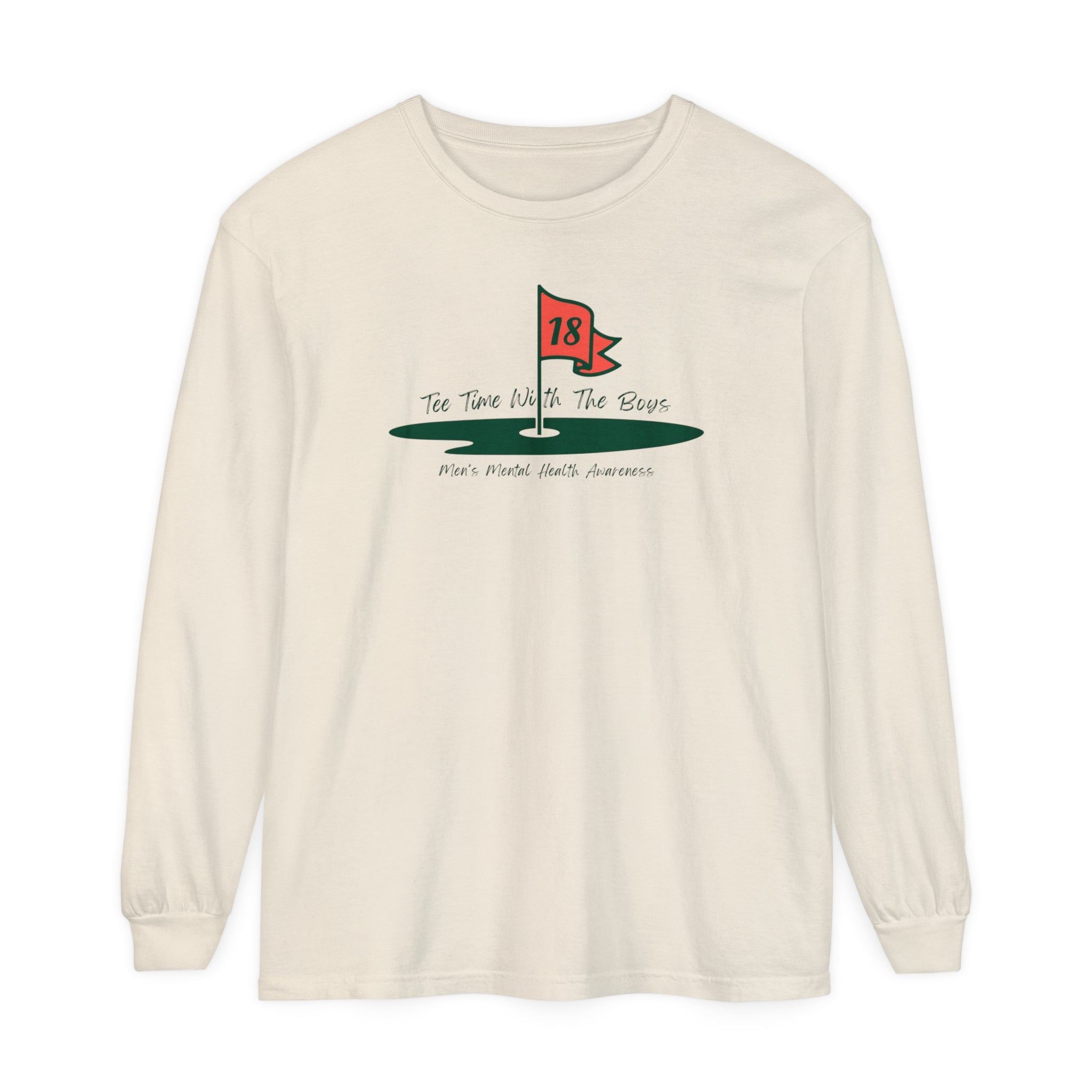 "Tee Time With The Boys, 18th Hole" - Long Sleeve Golf Shirt