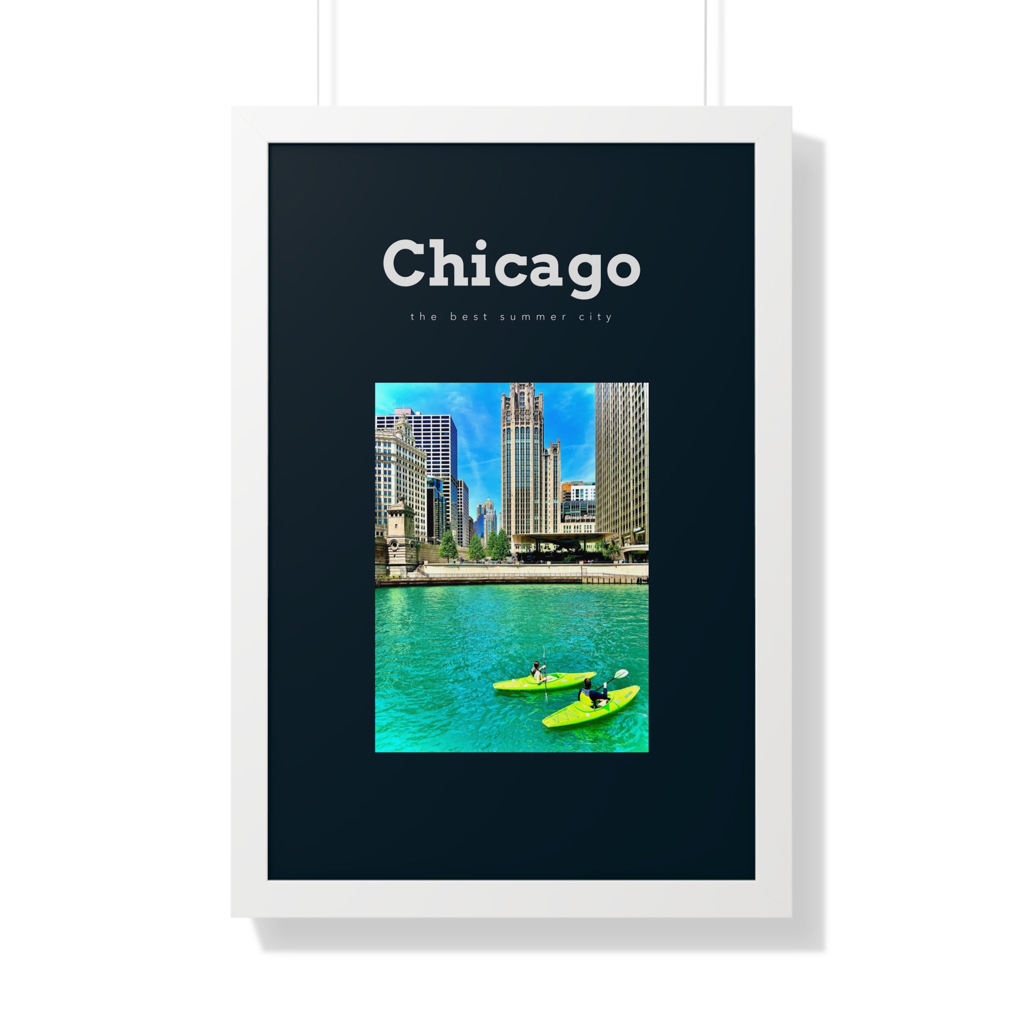 Chicago "The Best Summer City" - Chicago Wall Art - Chicago CIty Wall Art