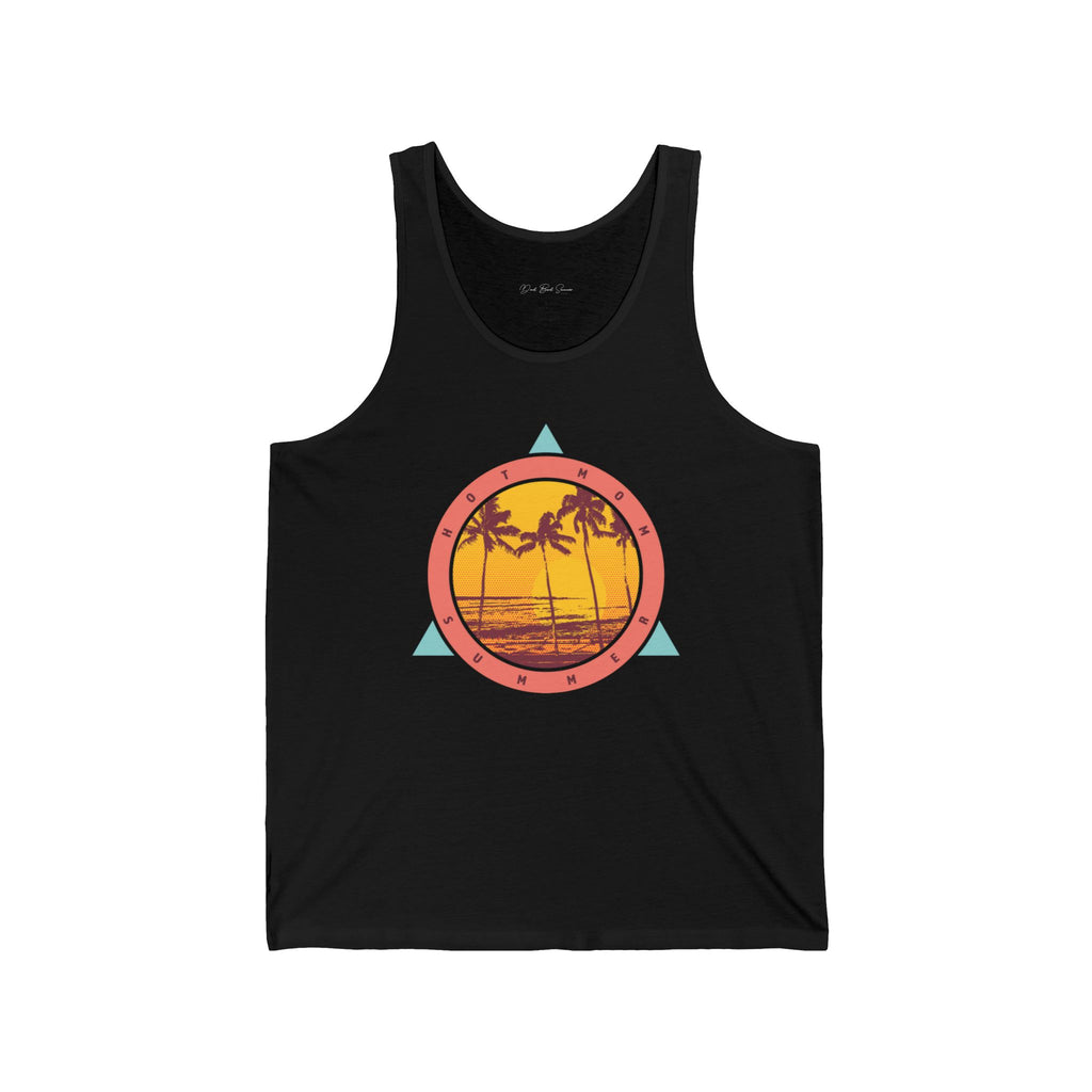 "Hot Mom Summer Retro Tank Top" - Ladies Tank Tops