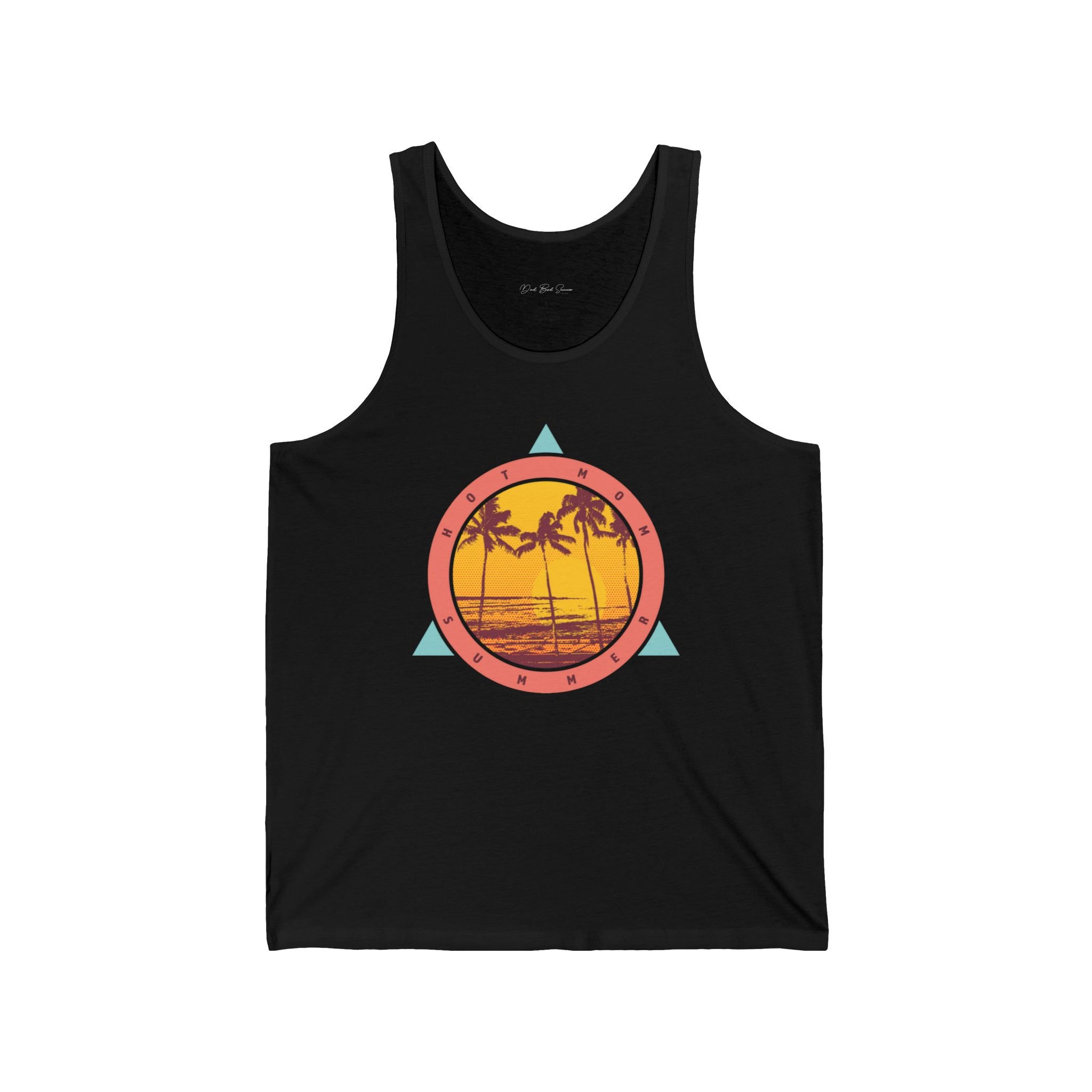 "Hot Mom Summer Retro Tank Top" - Ladies Tank Tops