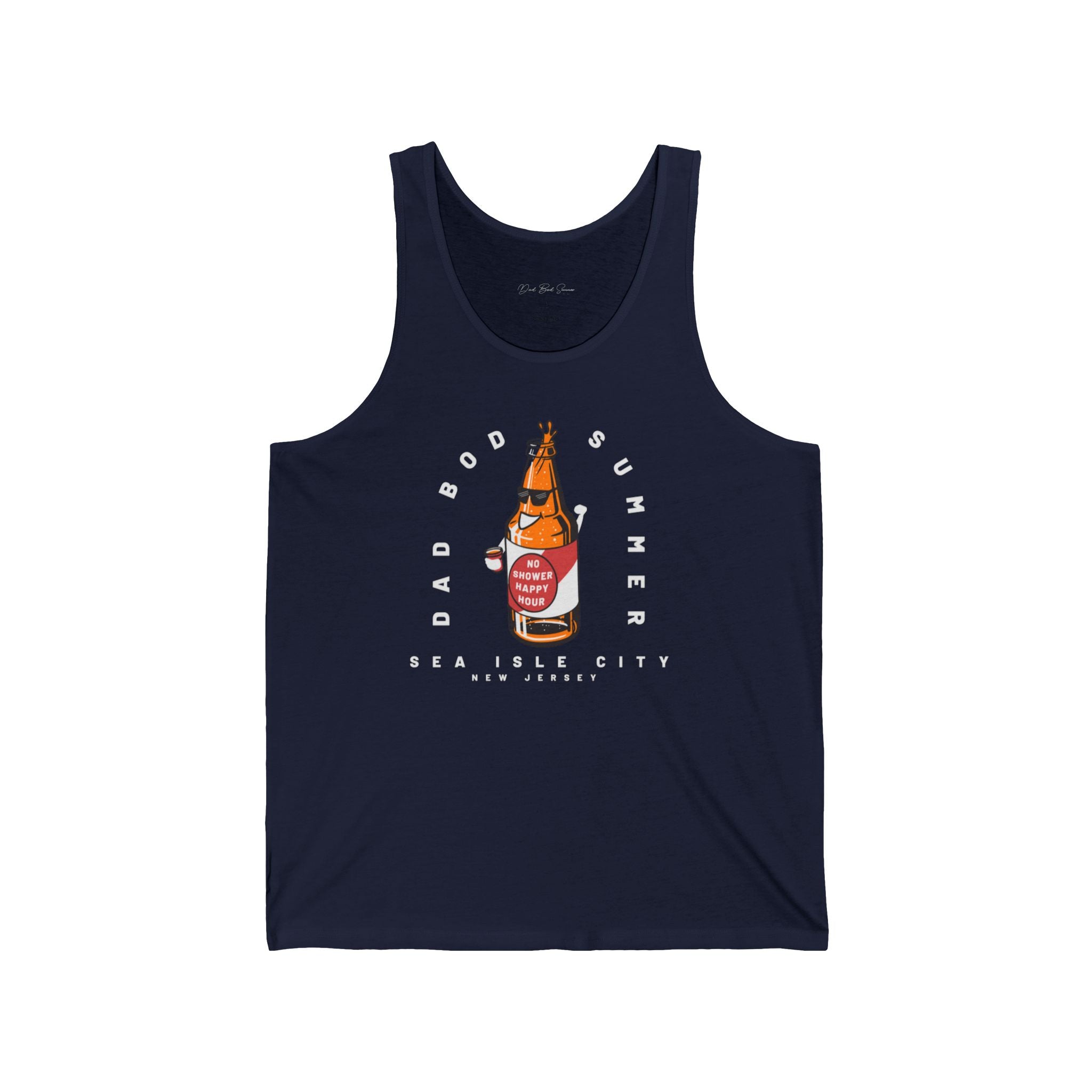 "No Shower Happy Hour in Sea Isle City" - Beach Tank Tops