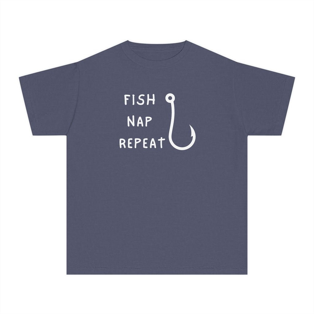 Fish Nap Repeat | Kids Fishing Shirt
