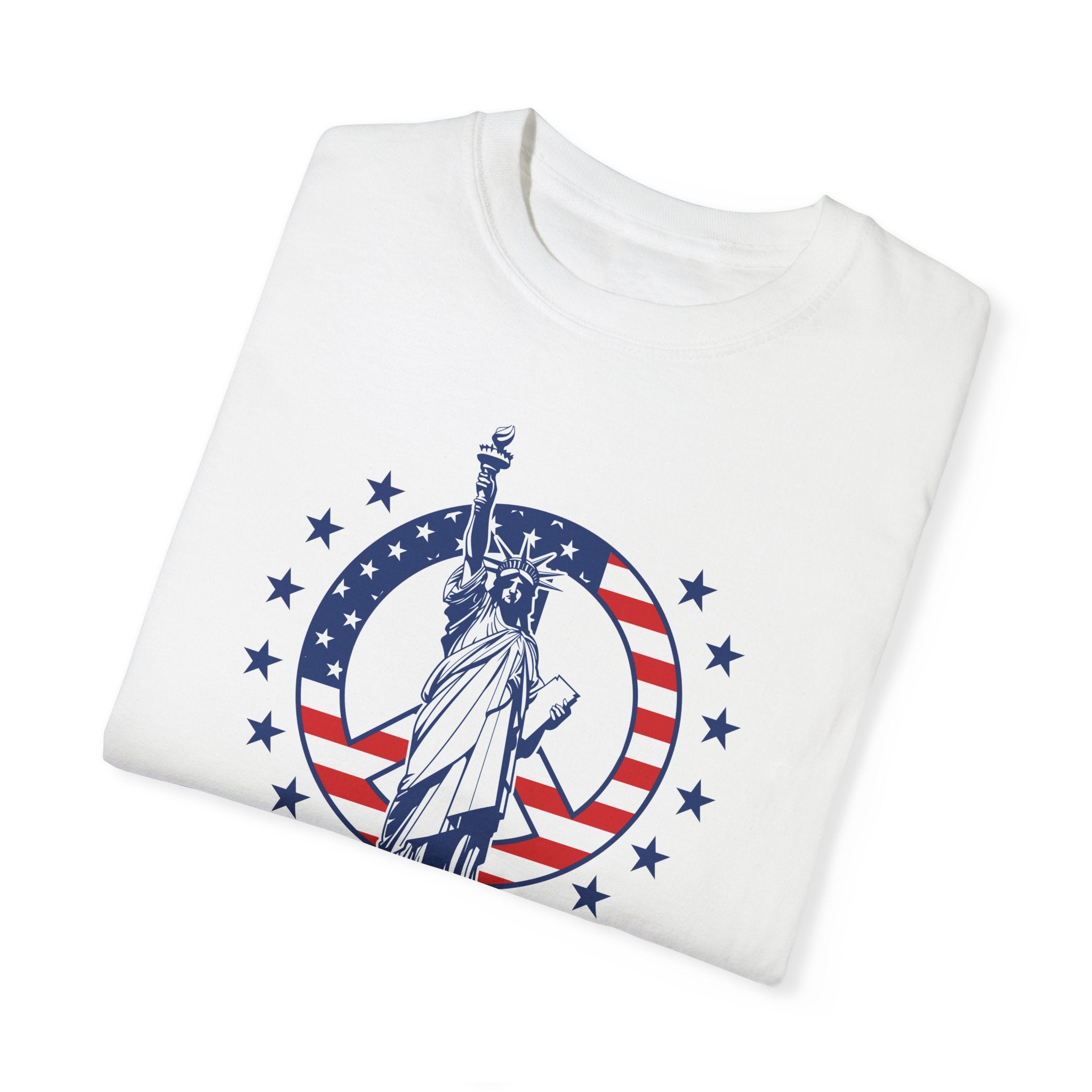 "Lady Liberty Screaming Play Freebird" - America Shirt