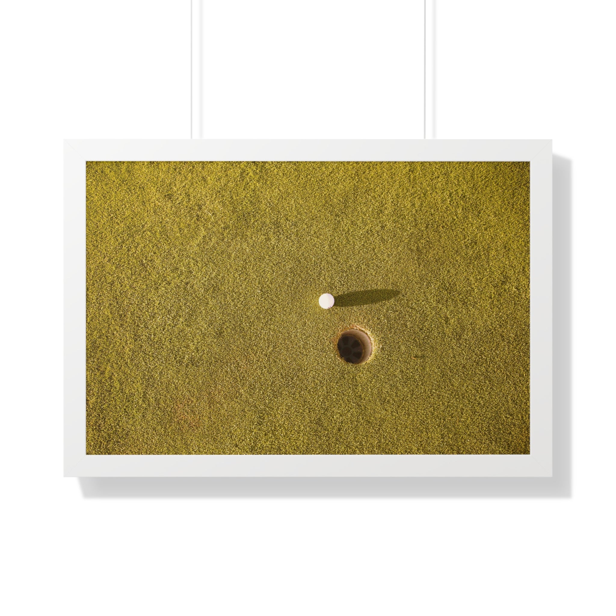 "Inches Away Golf Shot" - Golf Wall Art