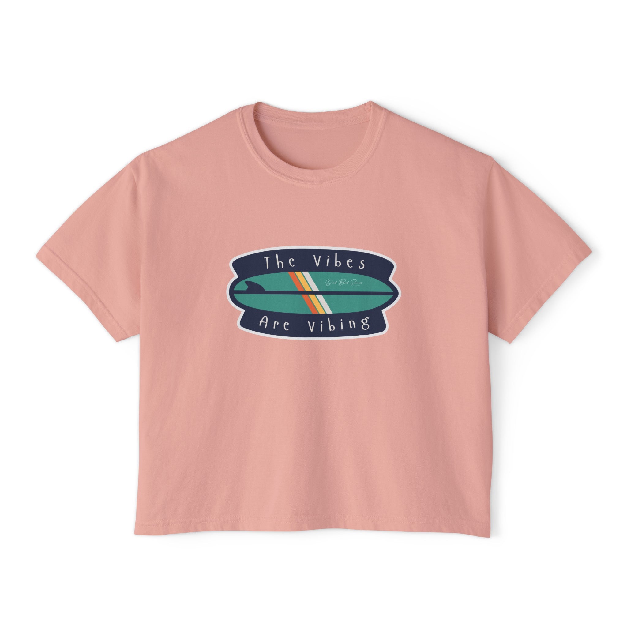 "The Vibes Are Vibing" Women's Boxy T-Shirt, Good Vibes Shirt