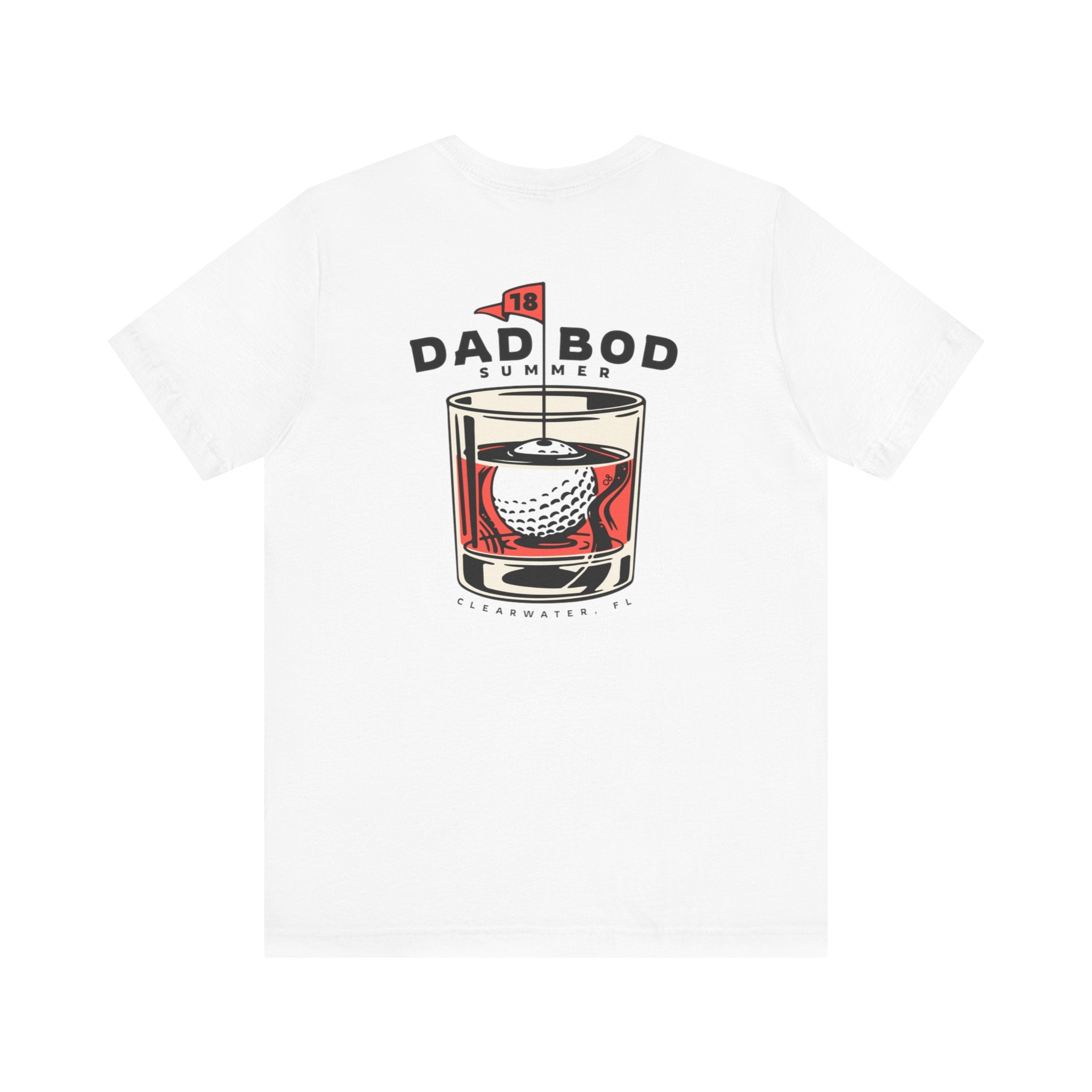 "Clearwater, Florida Golf Whiskey Glass" - Golf T Shirts