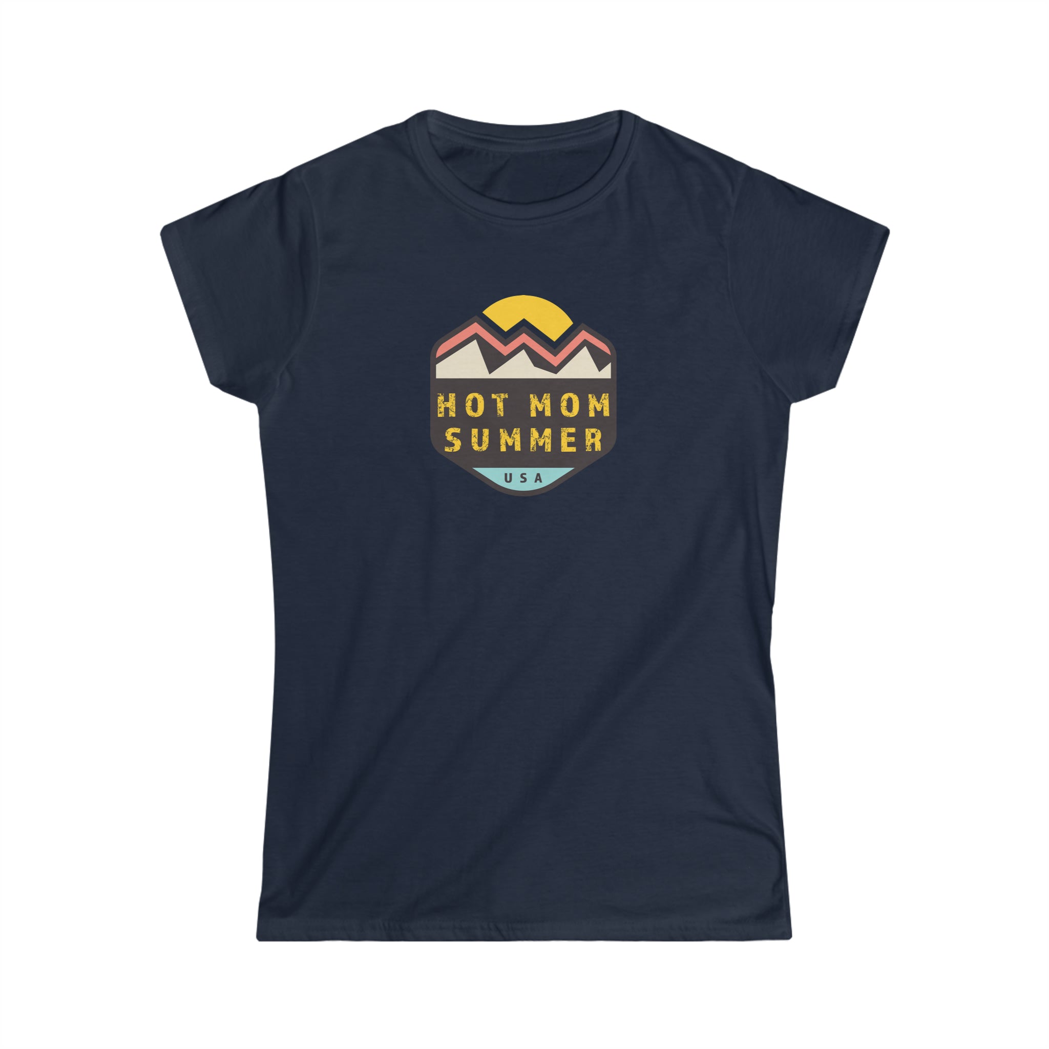 Hot Mom Summer Sunset & Clouds Design - Dad Bod Summer