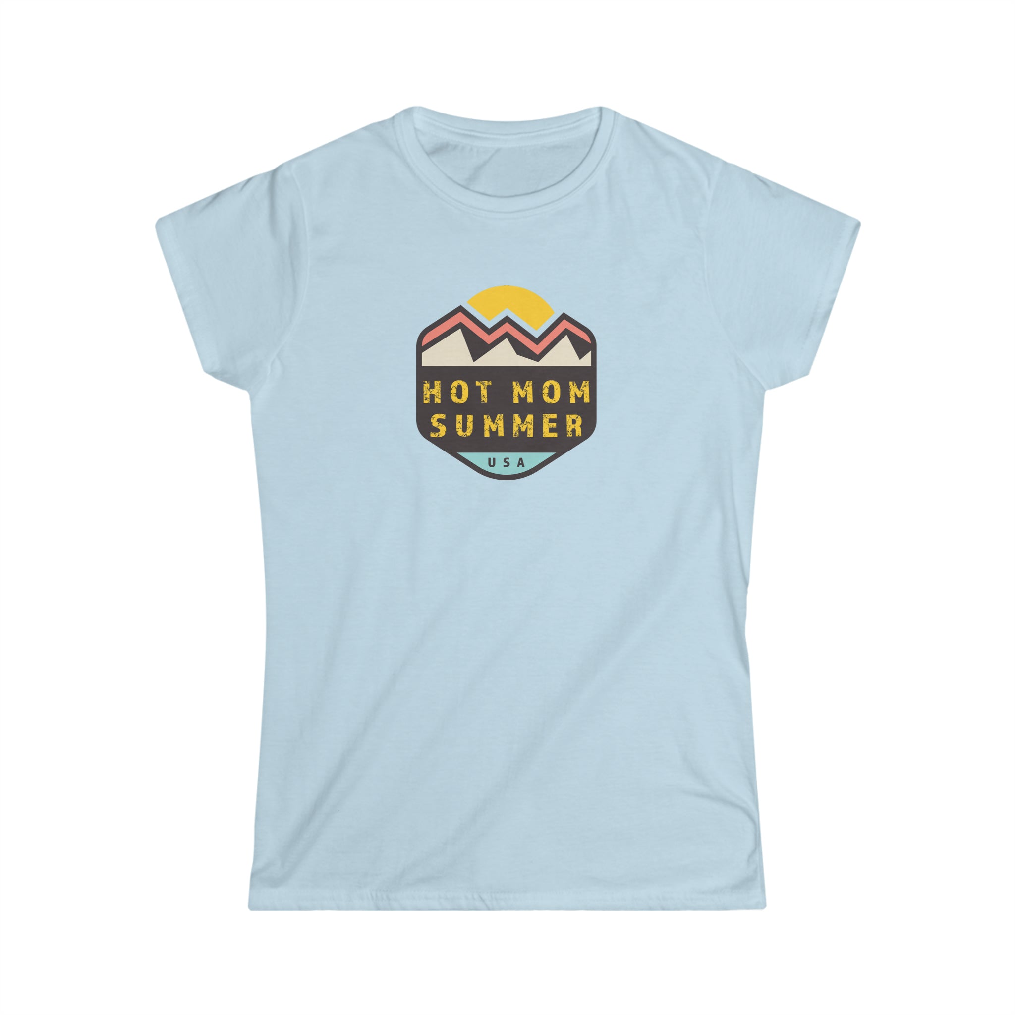 Hot Mom Summer Sunset & Clouds Design - Dad Bod Summer