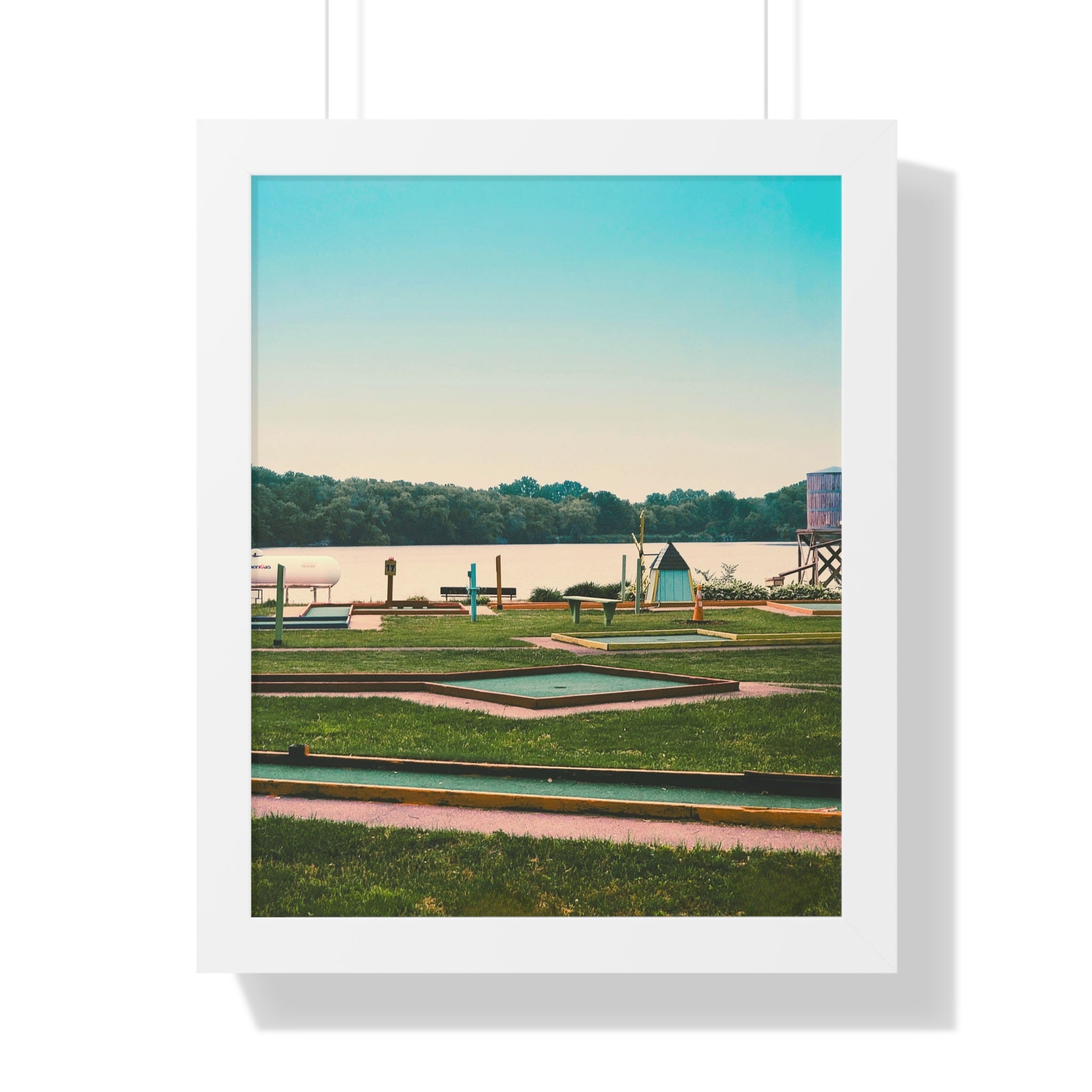 "Mini Golf Course On The Water" - Golf Wall Art
