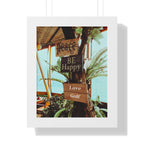"Love Golf Sign at Tiki Bar" - Golf Wall Art
