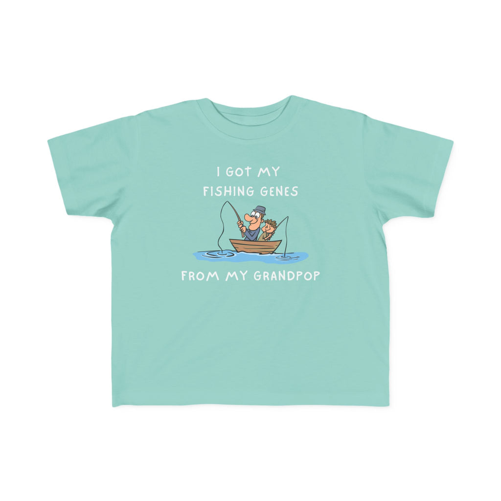 I Got My Fishing Genes From My Grandpop | Toddler Fishing Shirt