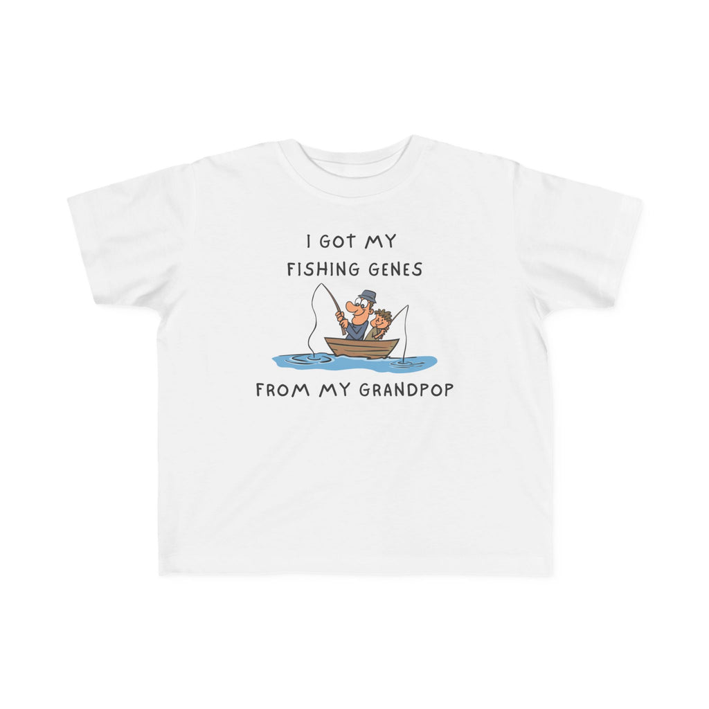 I Got My Fishing Genes From My Grandpop | Toddler Fishing Shirt