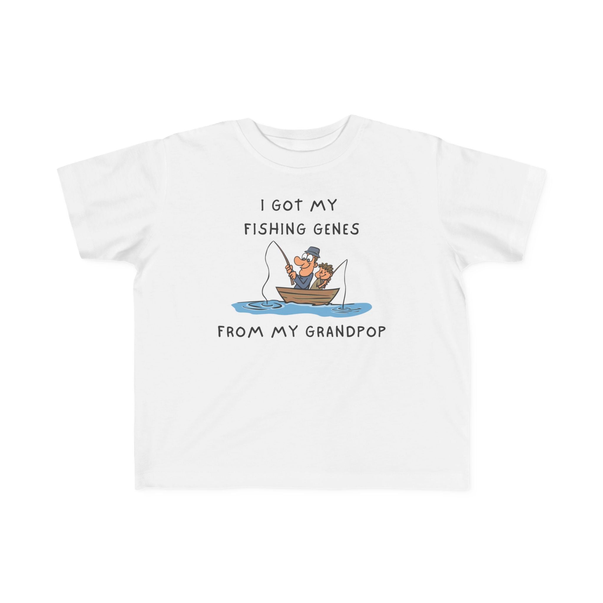 I Got My Fishing Genes From My Grandpop | Toddler Fishing Shirt