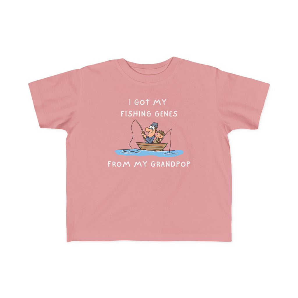 I Got My Fishing Genes From My Grandpop | Toddler Fishing Shirt