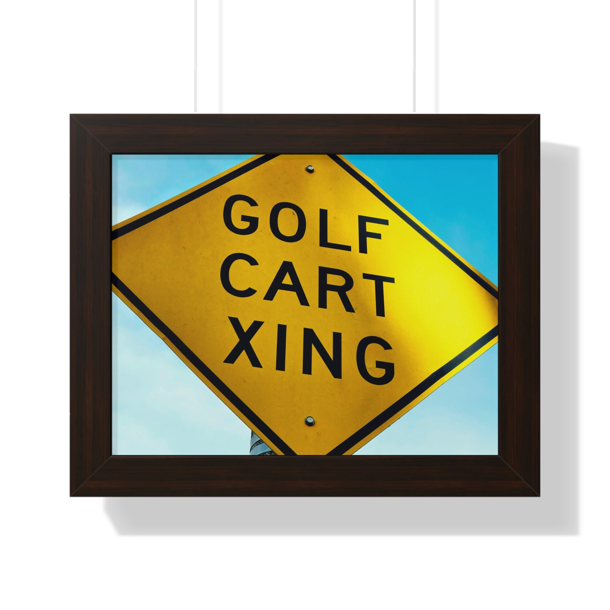 "Golf Cart Sign!" - Golf Wall Art