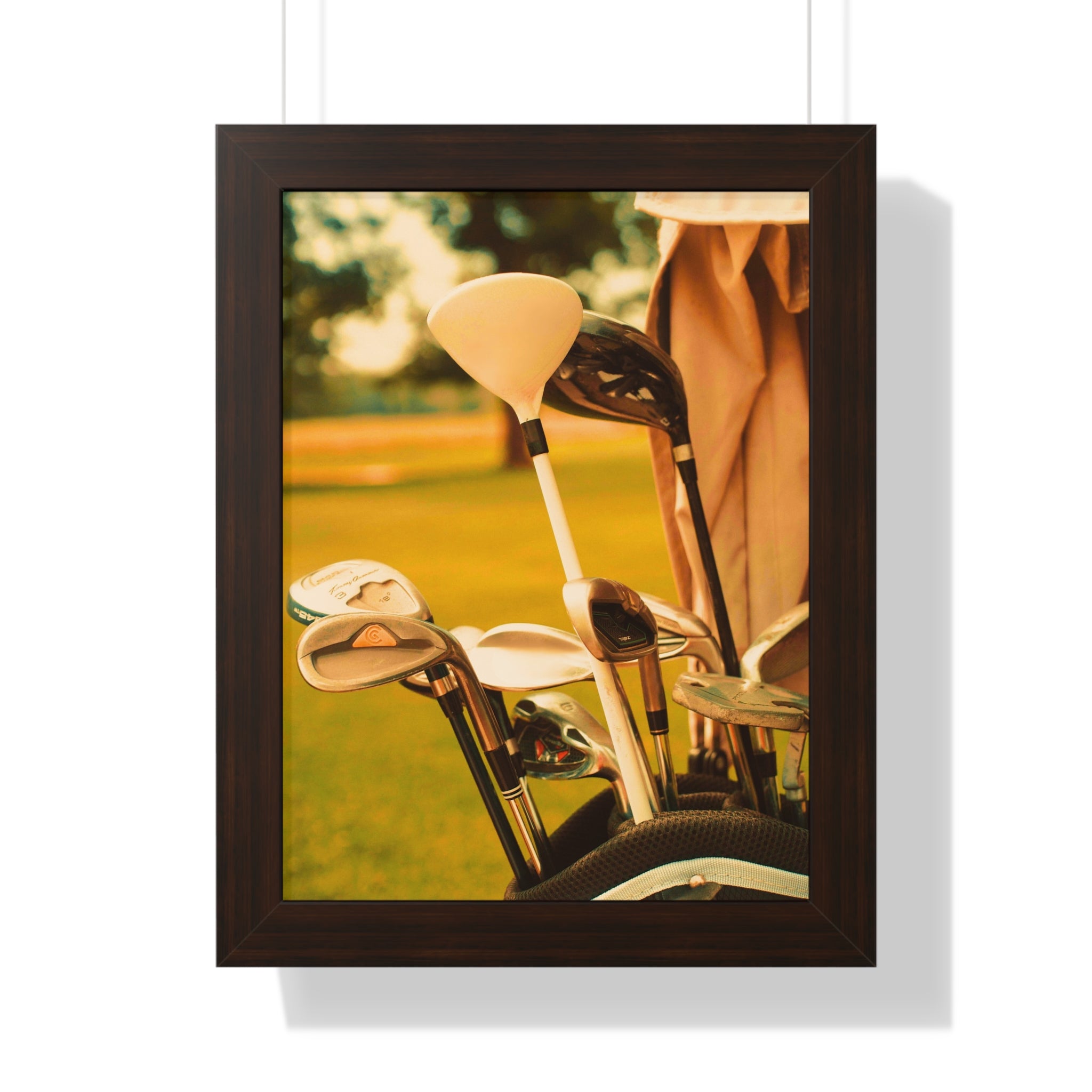 "Golf Clubs With A Retro Vibe" - Golf Wall Art