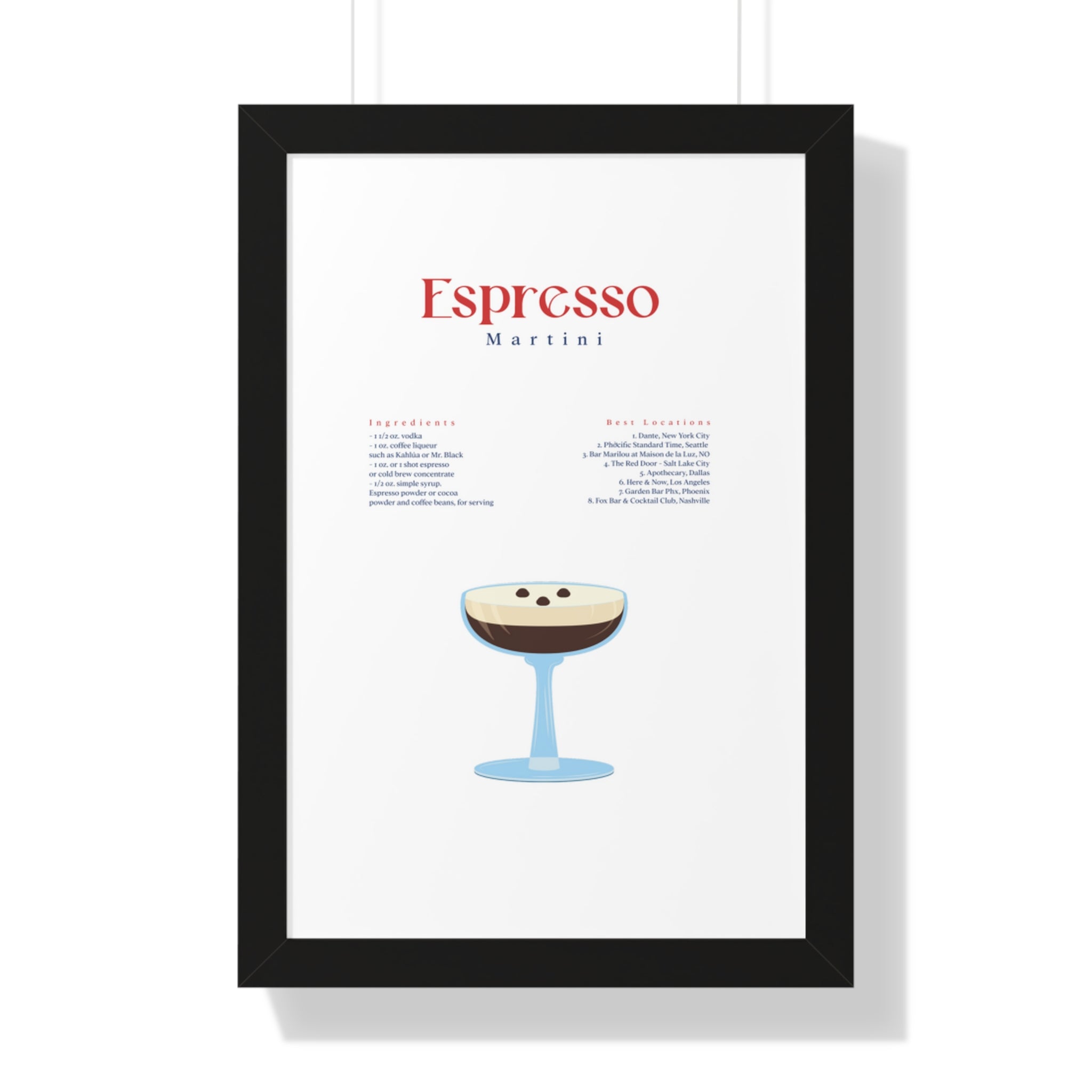 Espresso Martini Wall Art - Espresso Martini Art - Espresso Martini Clip Art