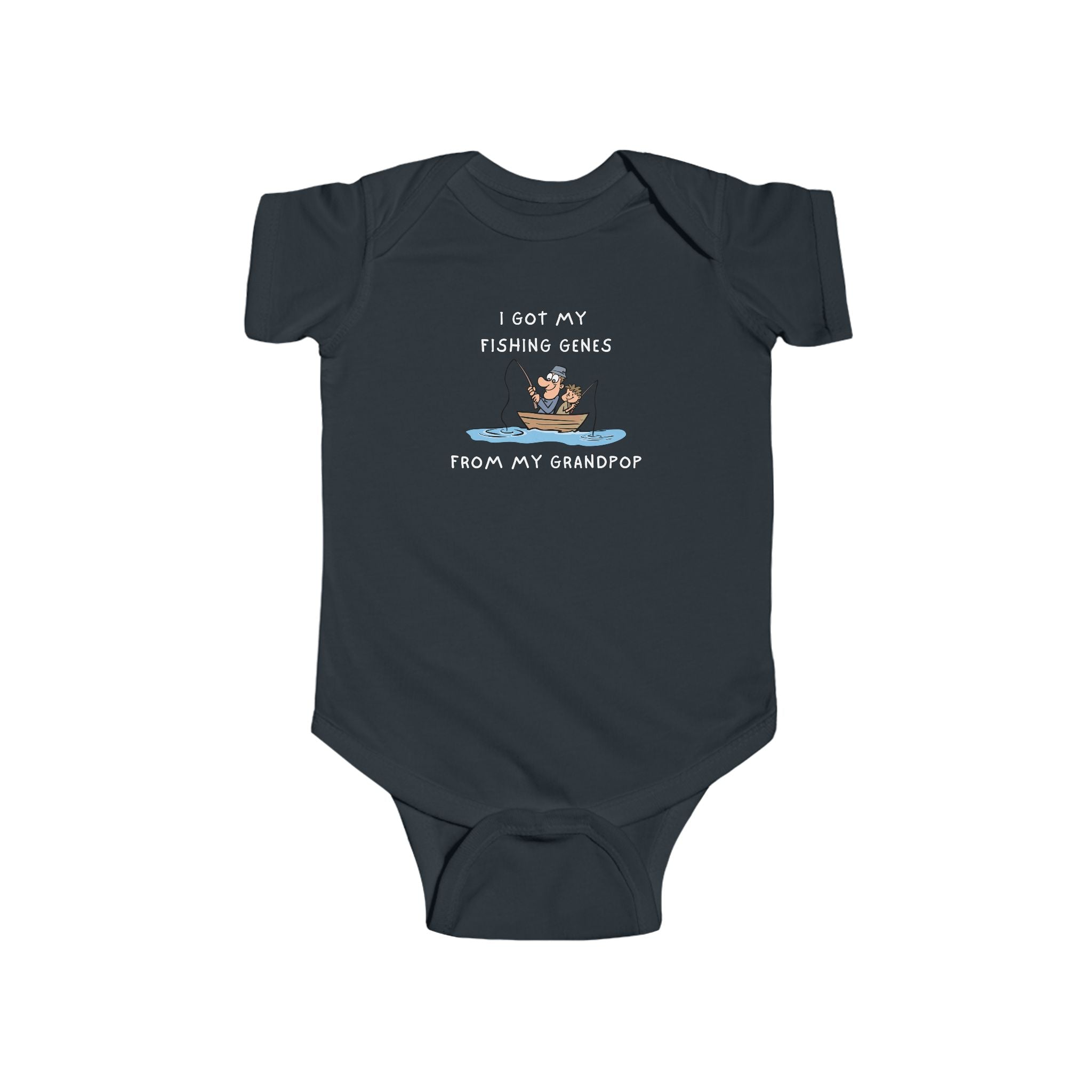 I Got My Fishing Genes From My Grandpop | Fishing Onesie