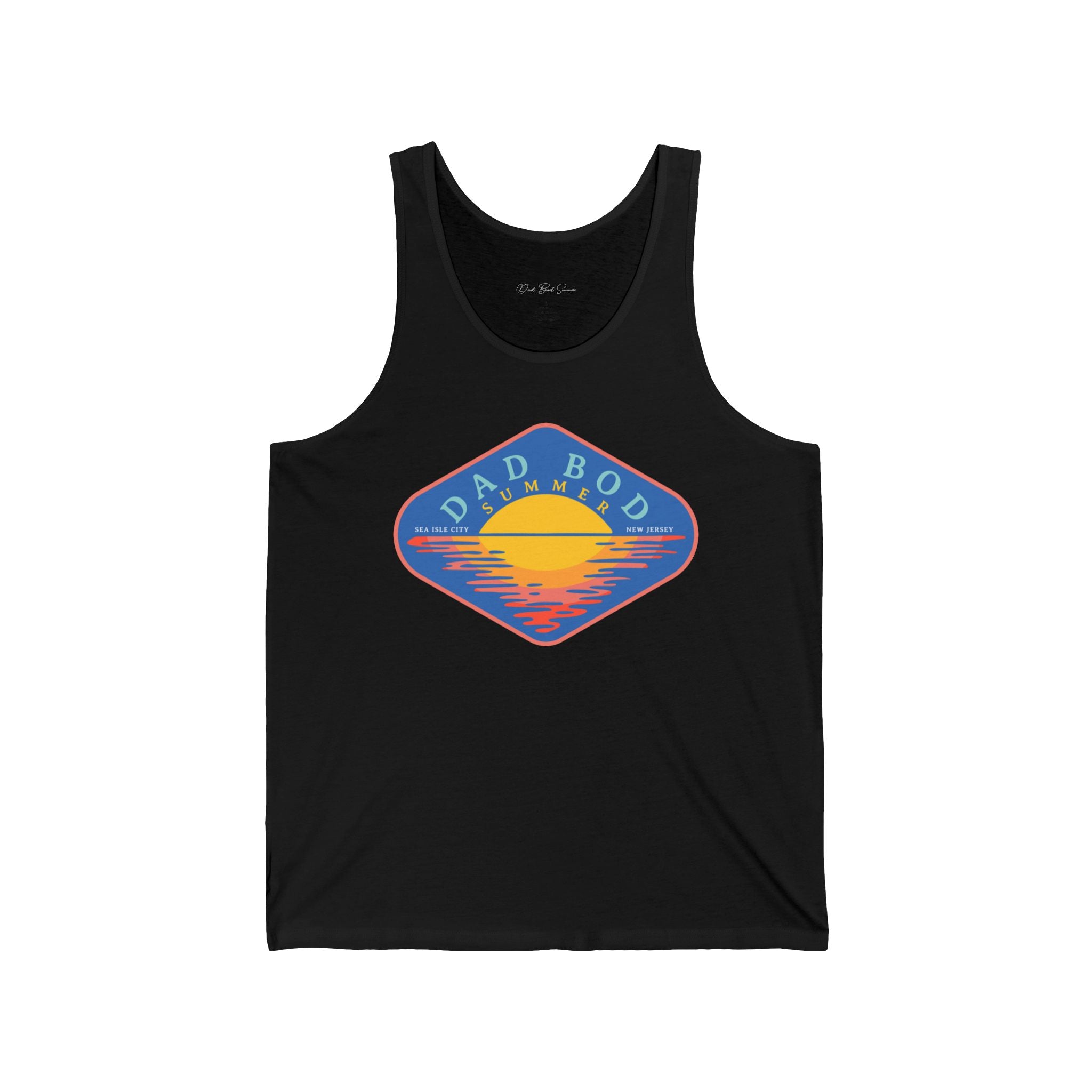 "Dad Bod Summer Retro Tank Top" - Beach Tank Top